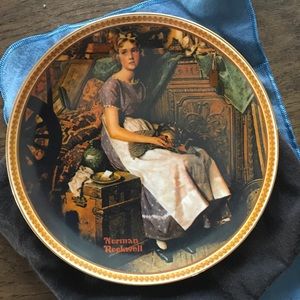 Norman Rockwell Collectors Plate “Dreaming in the Attic” Knowles Fine China